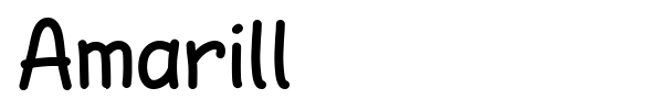 Amarill font preview